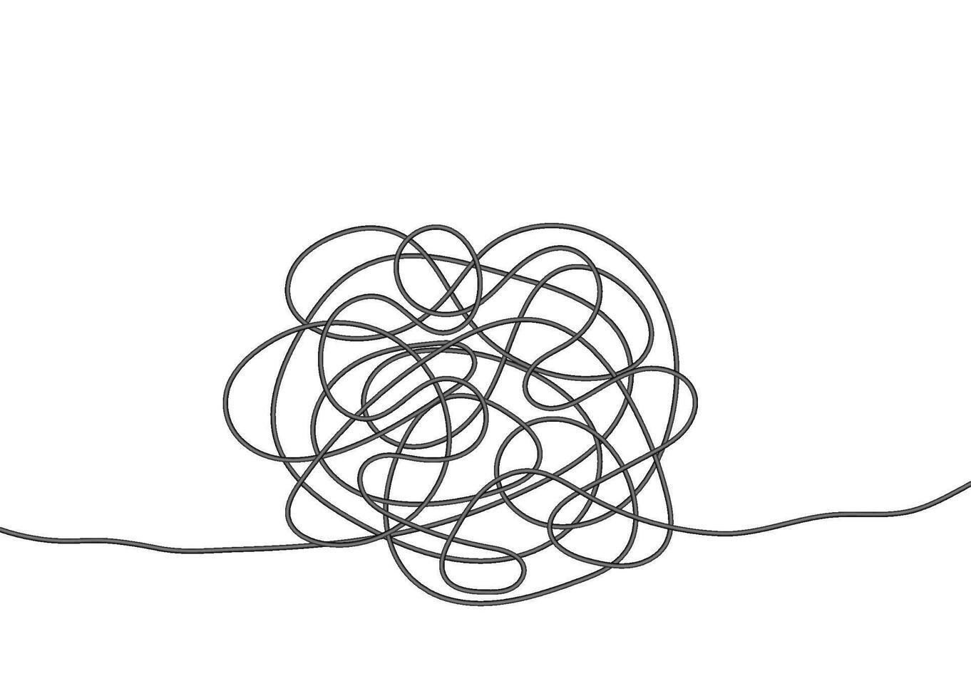 Chaotic hand-drawn lines for abstract design projects vector