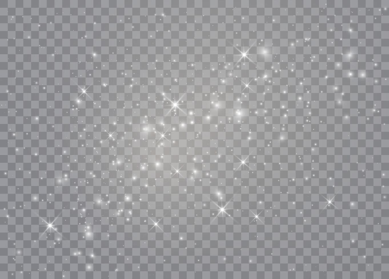 Radiant white light and shimmering dust effect vector