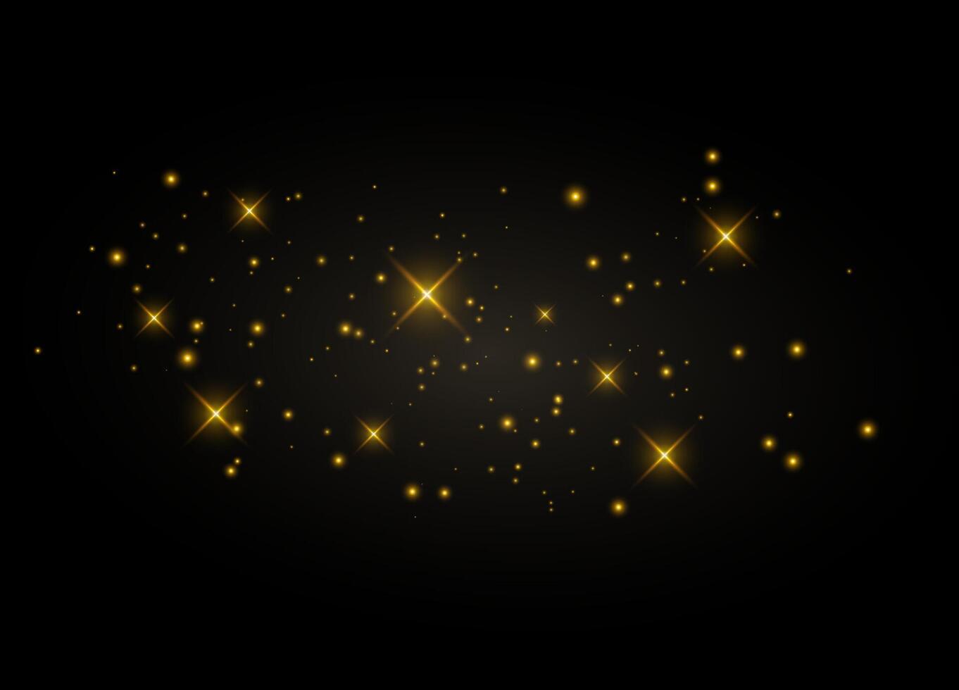 Festive glow with shimmering star particles vector