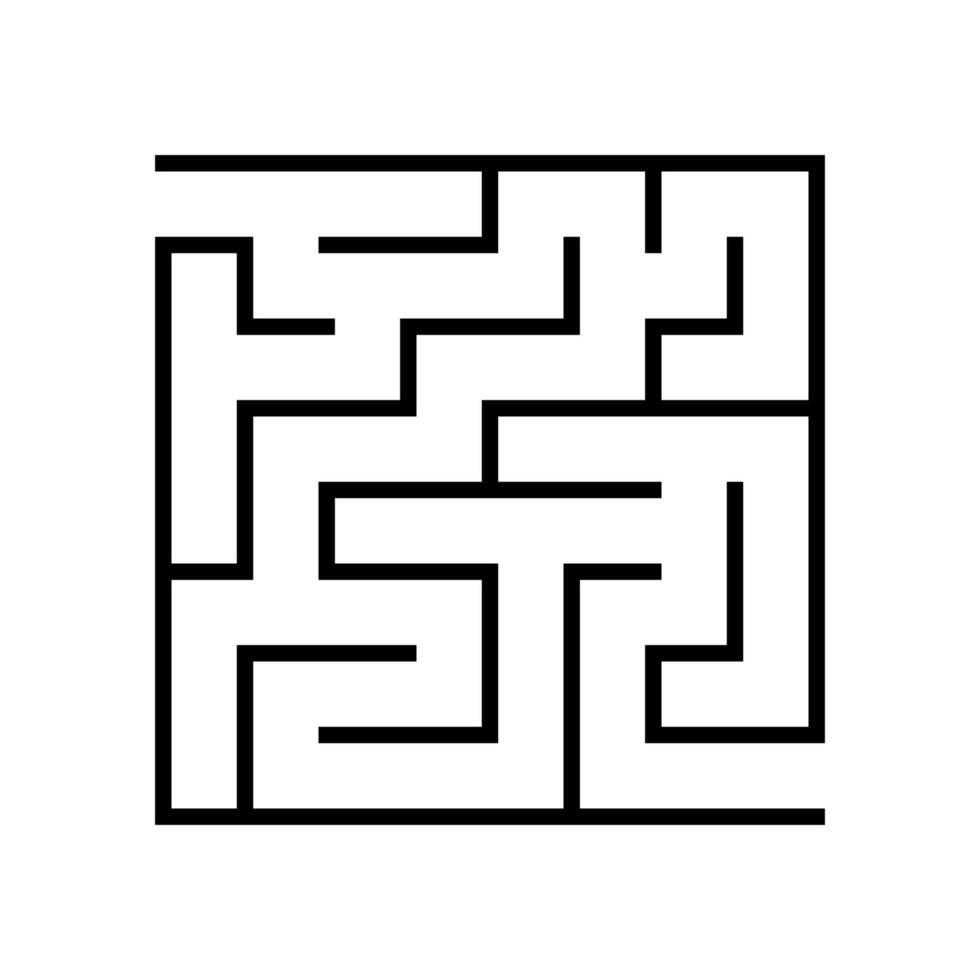 Education logic game labyrinth for kids. Find right way. Maze or puzzle design. vector