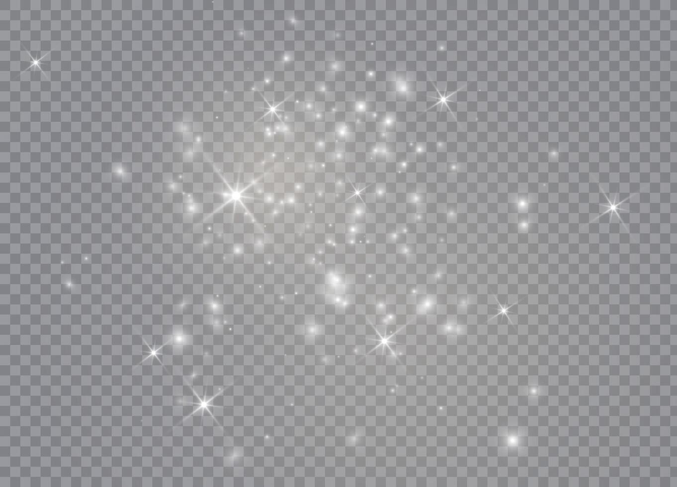 Bright star glow with sparkling dust vector