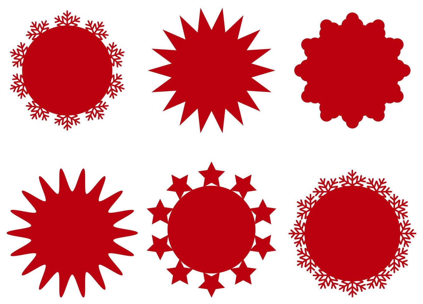 Star formation label elements for old-school branding vector