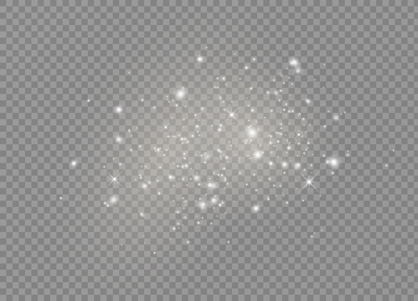 Christmas abstract design with glowing stars and magic particles vector