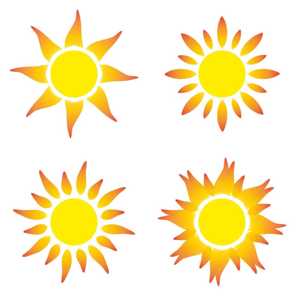 Yellow Sunburst with Radiant Glow and Sparkling Flash vector