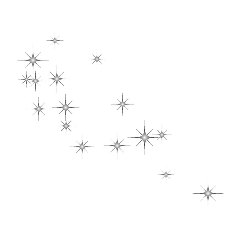Fireworks star trail with falling stars on white background vector