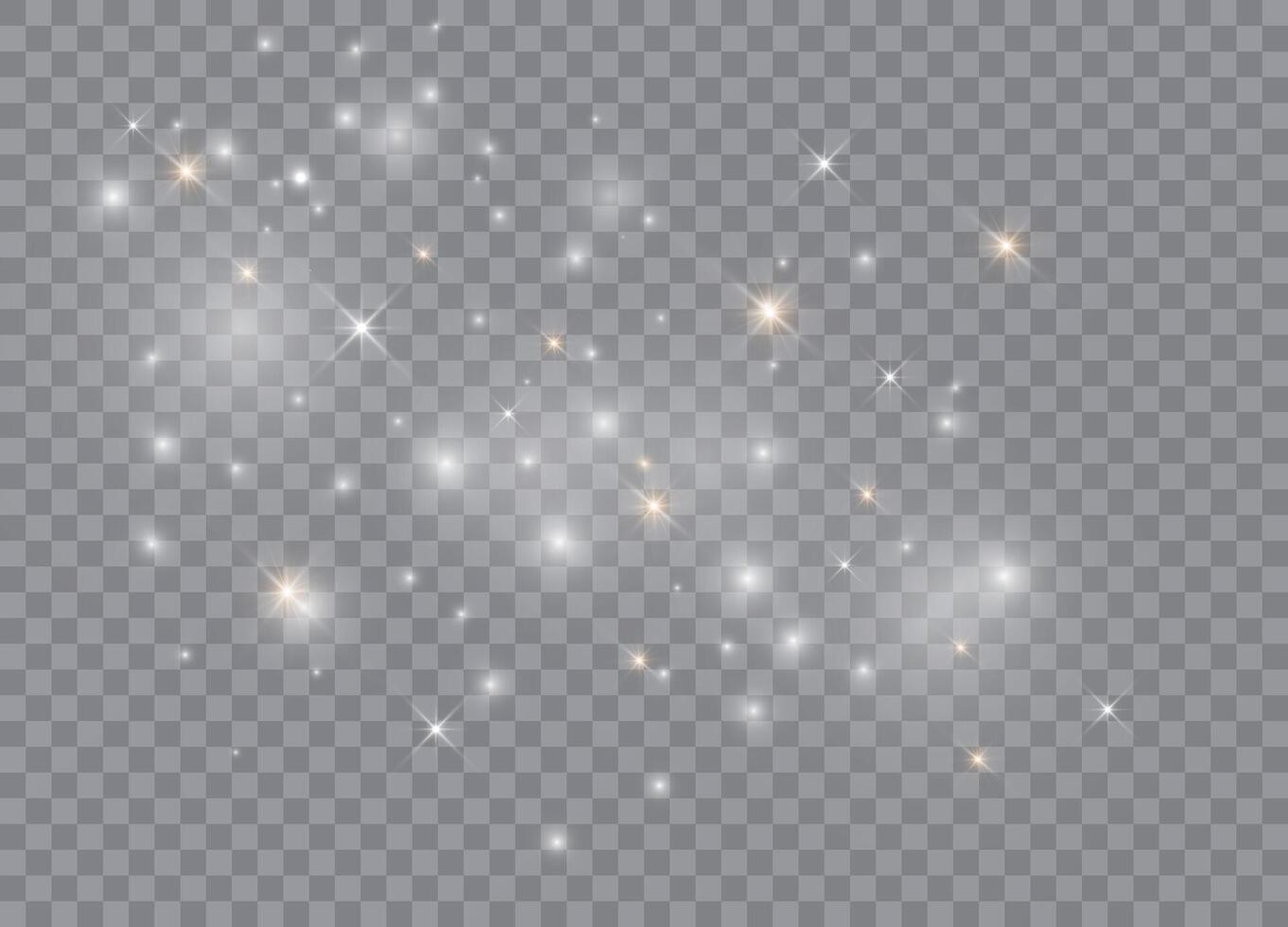 Light glow and sparkling magic stars for Christmas themes vector