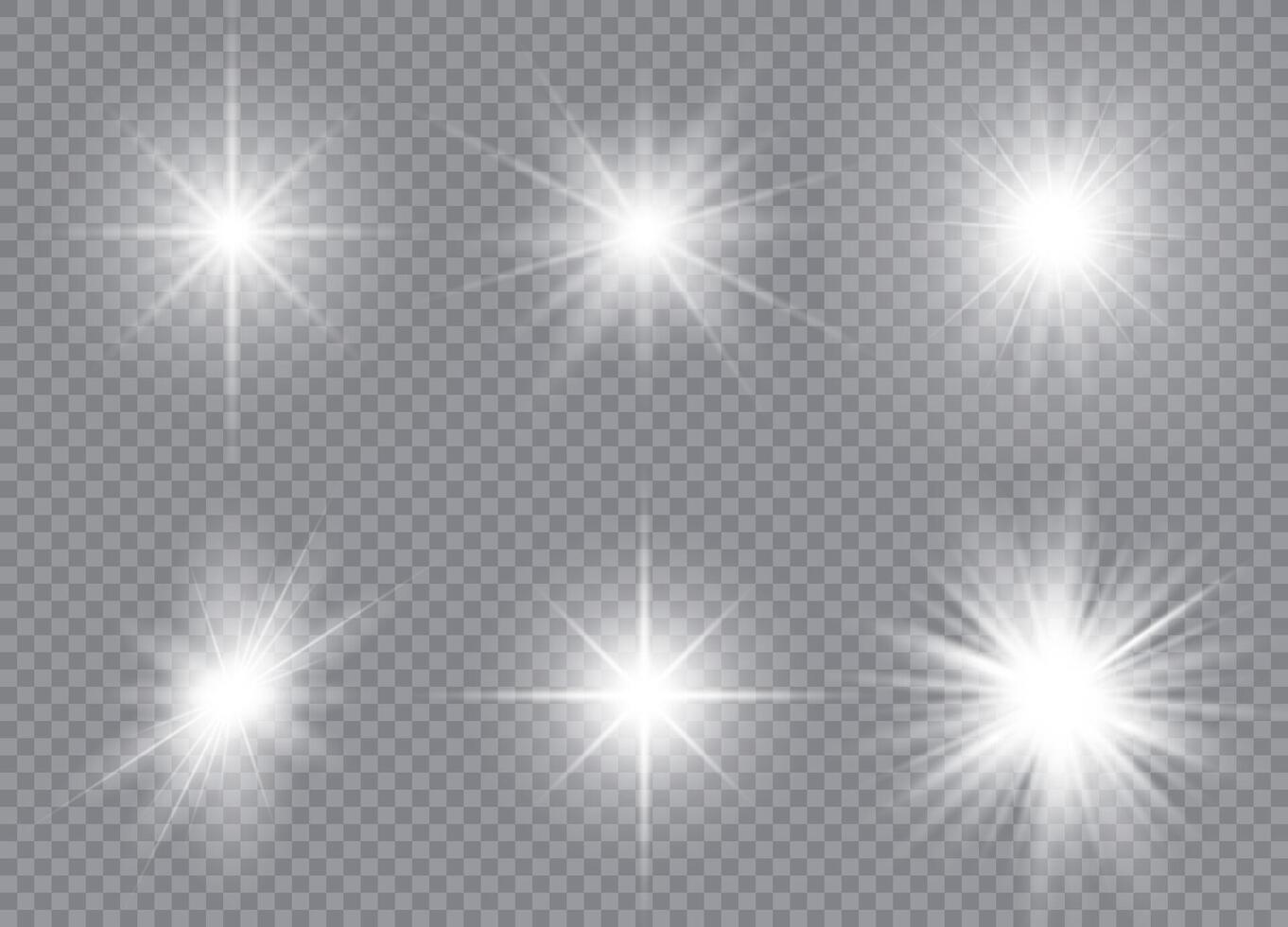 Glowing stars with sparkling particles for Christmas backgrounds vector