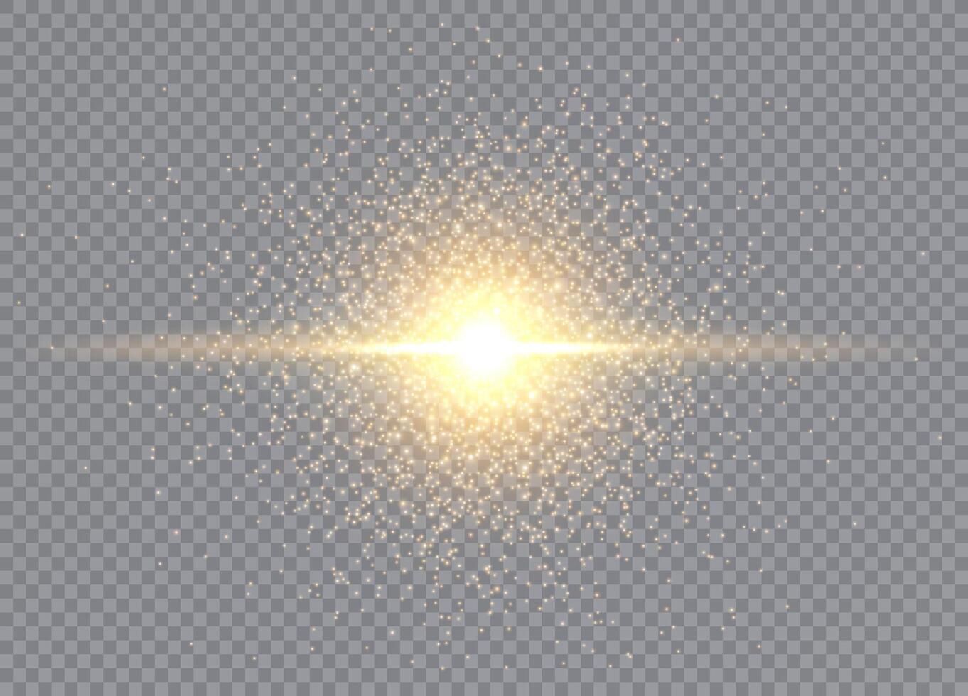 Christmas stars with glowing light and magical sparkling particles vector