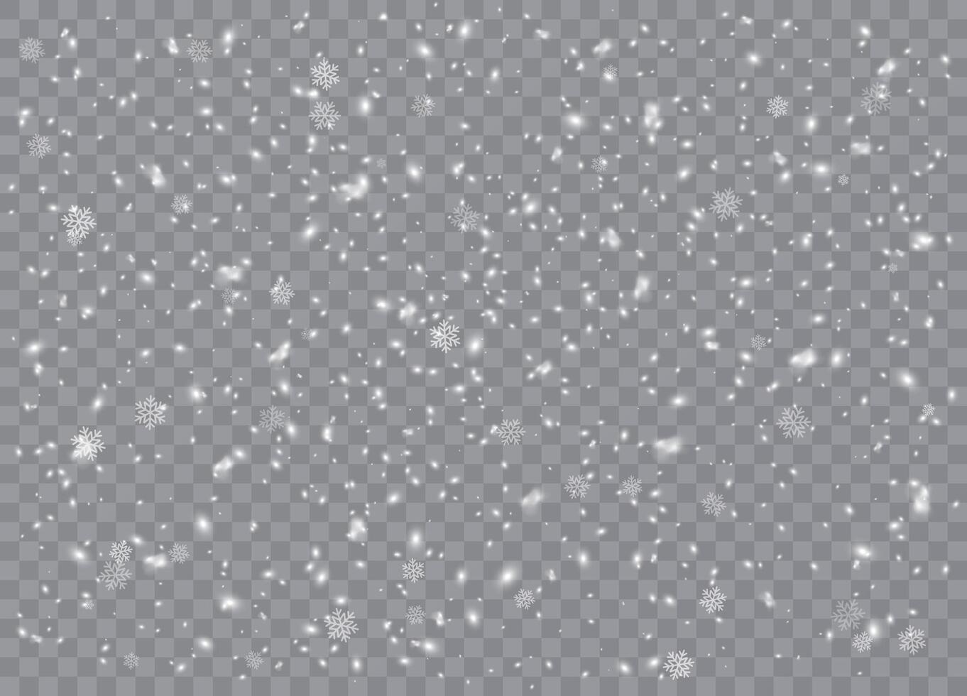 Christmas and New Year snowflakes for festive patterns vector