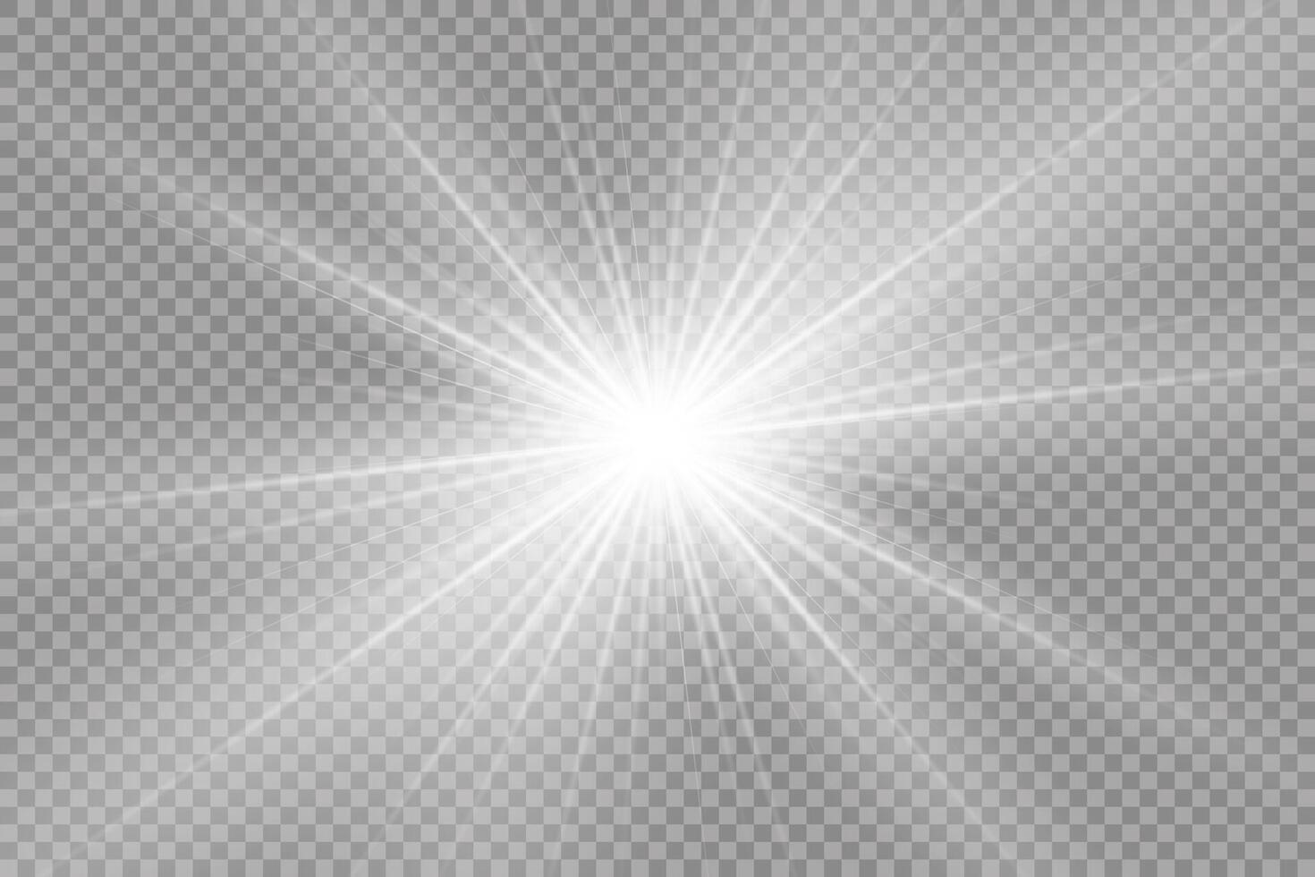 Bright starburst and magical dust particles vector