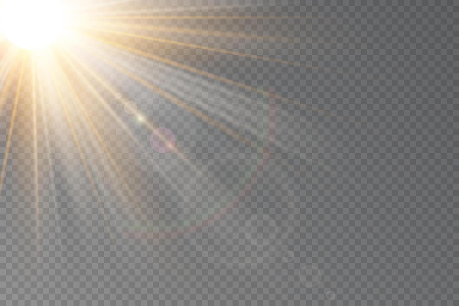 Dazzling sunburst with radiant spotlight vector