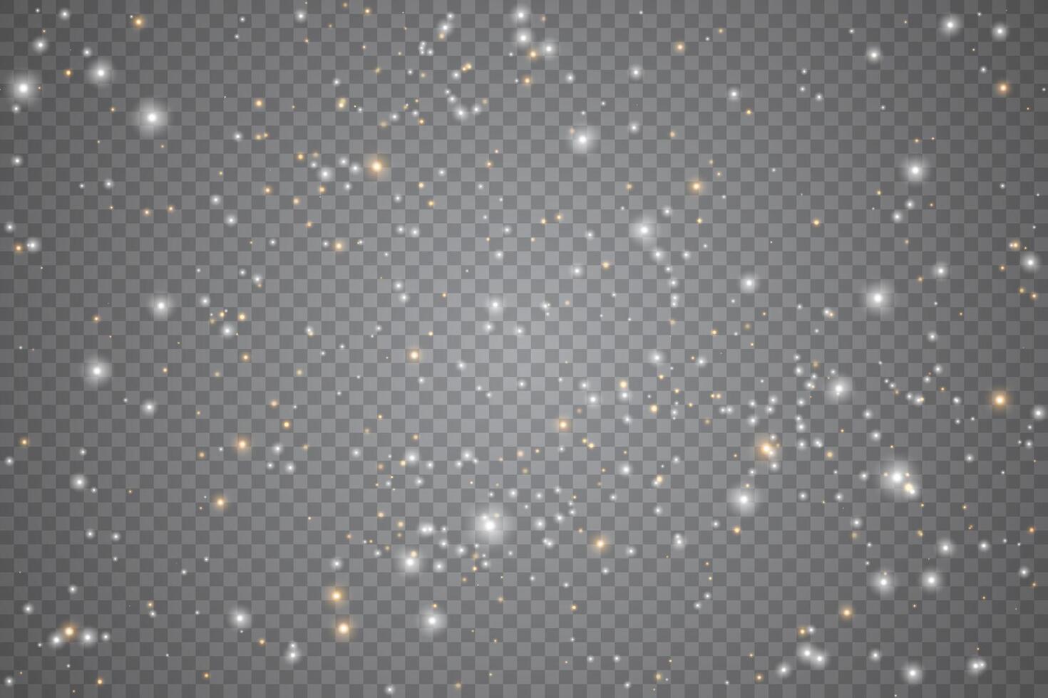 Christmas stars with glowing light and shimmering dust vector