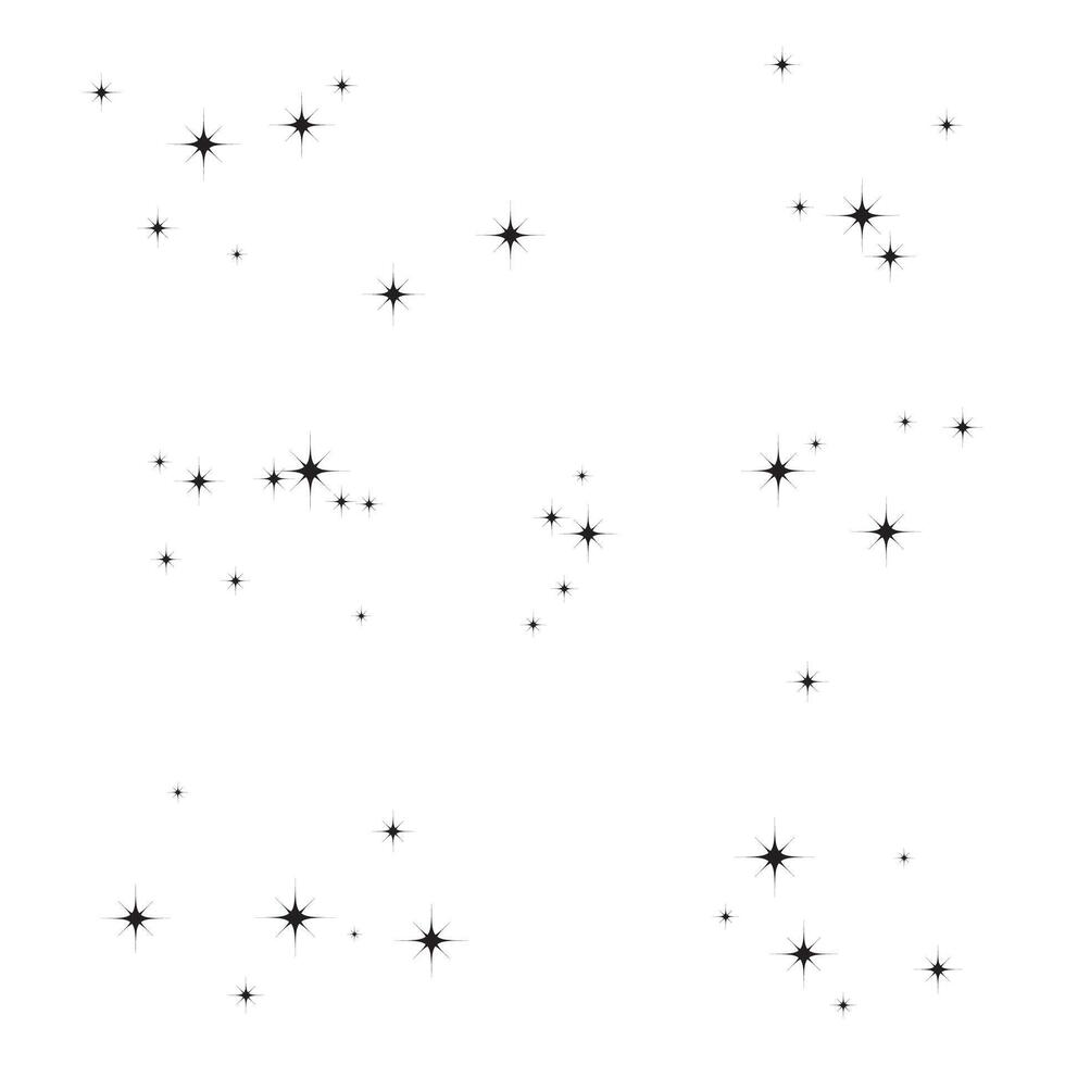 Illustration of flying shiny stars. Decorative element. Suitable for your design, cards, invitations, gift, vip. vector