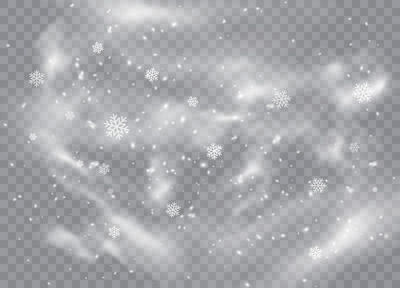 Shimmering snowflakes for Christmas backgrounds vector