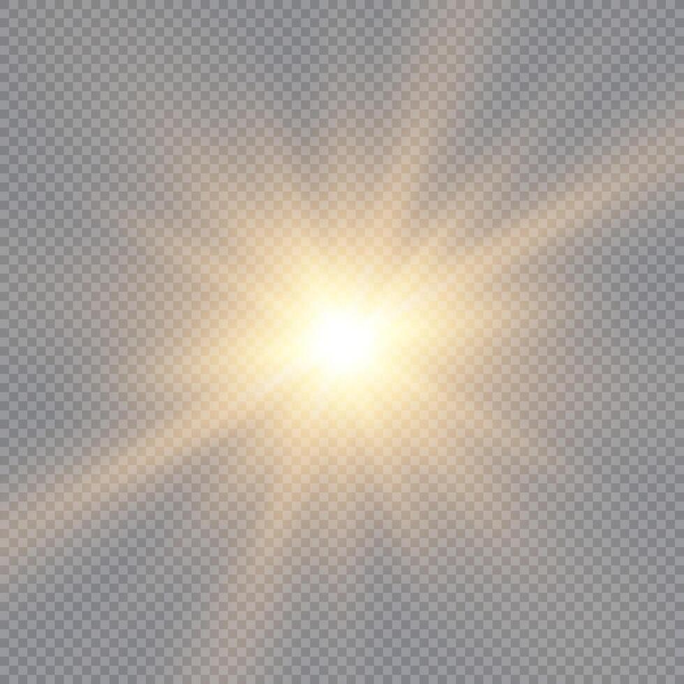 Bright light bursts with shimmering stars and magical particles vector