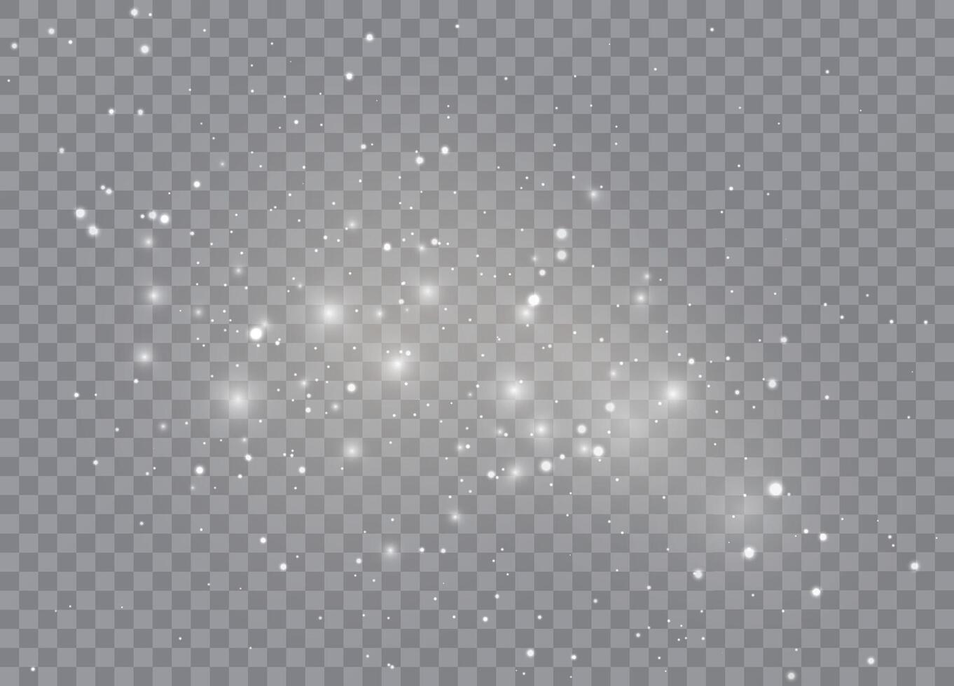 Bright light stars with sparkling dust for Christmas patterns vector