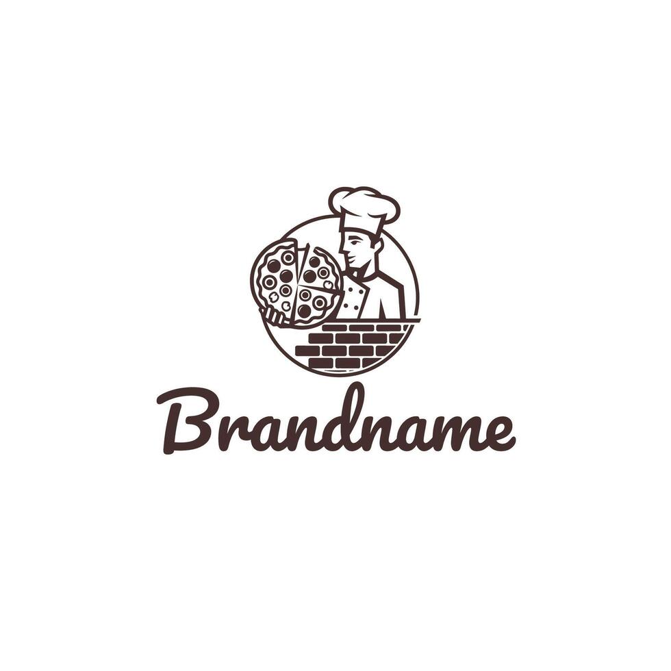 Restaurant logo design template vector