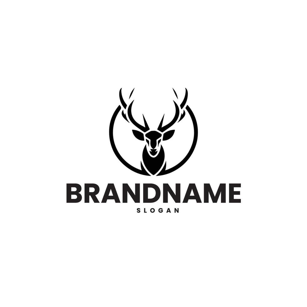Deer head mascot logo design vector