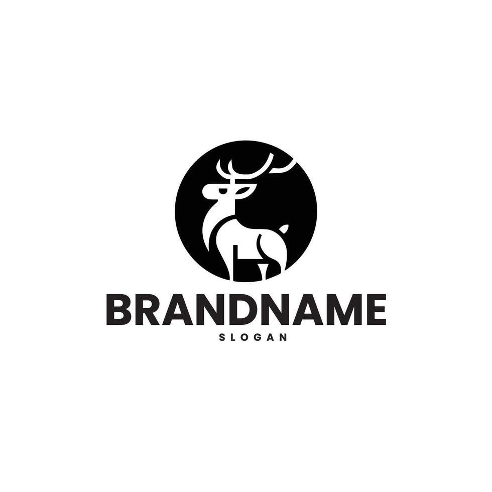 Deer head mascot logo design vector