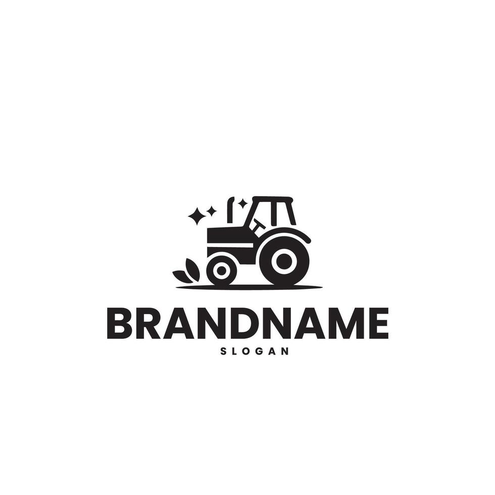 tractor logo design template vector