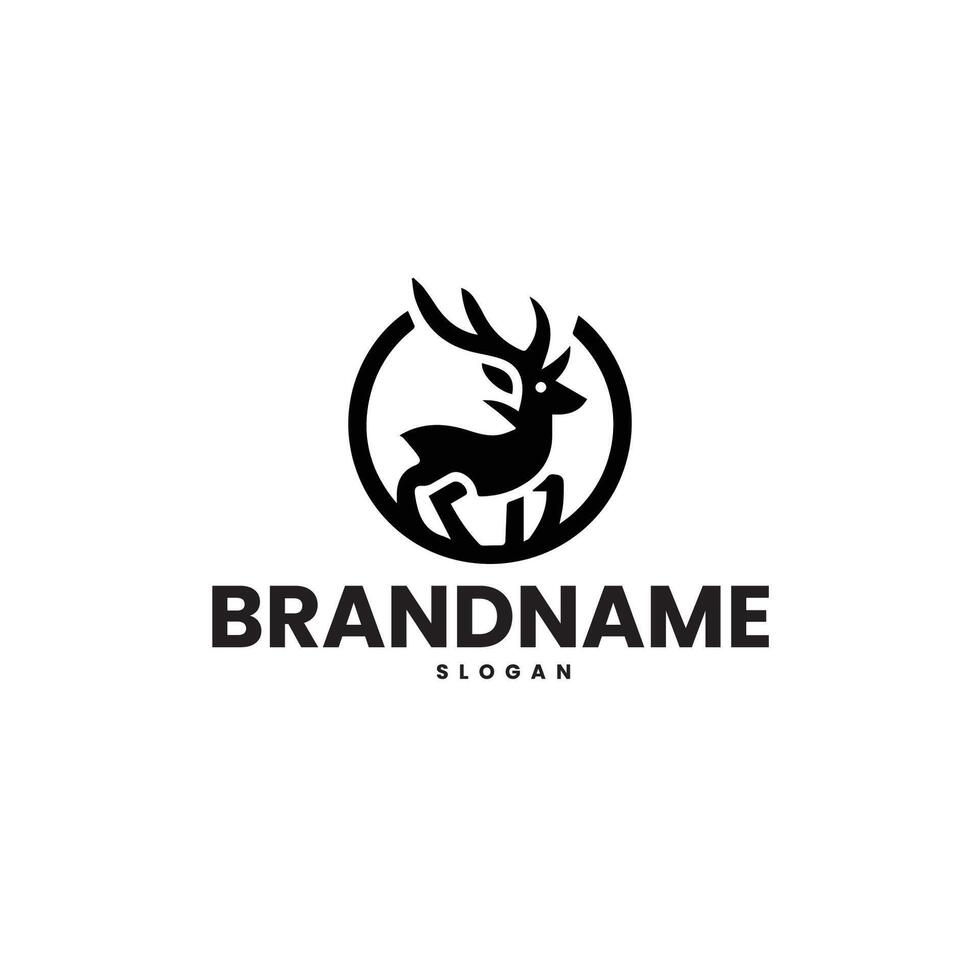 Deer head mascot logo design vector