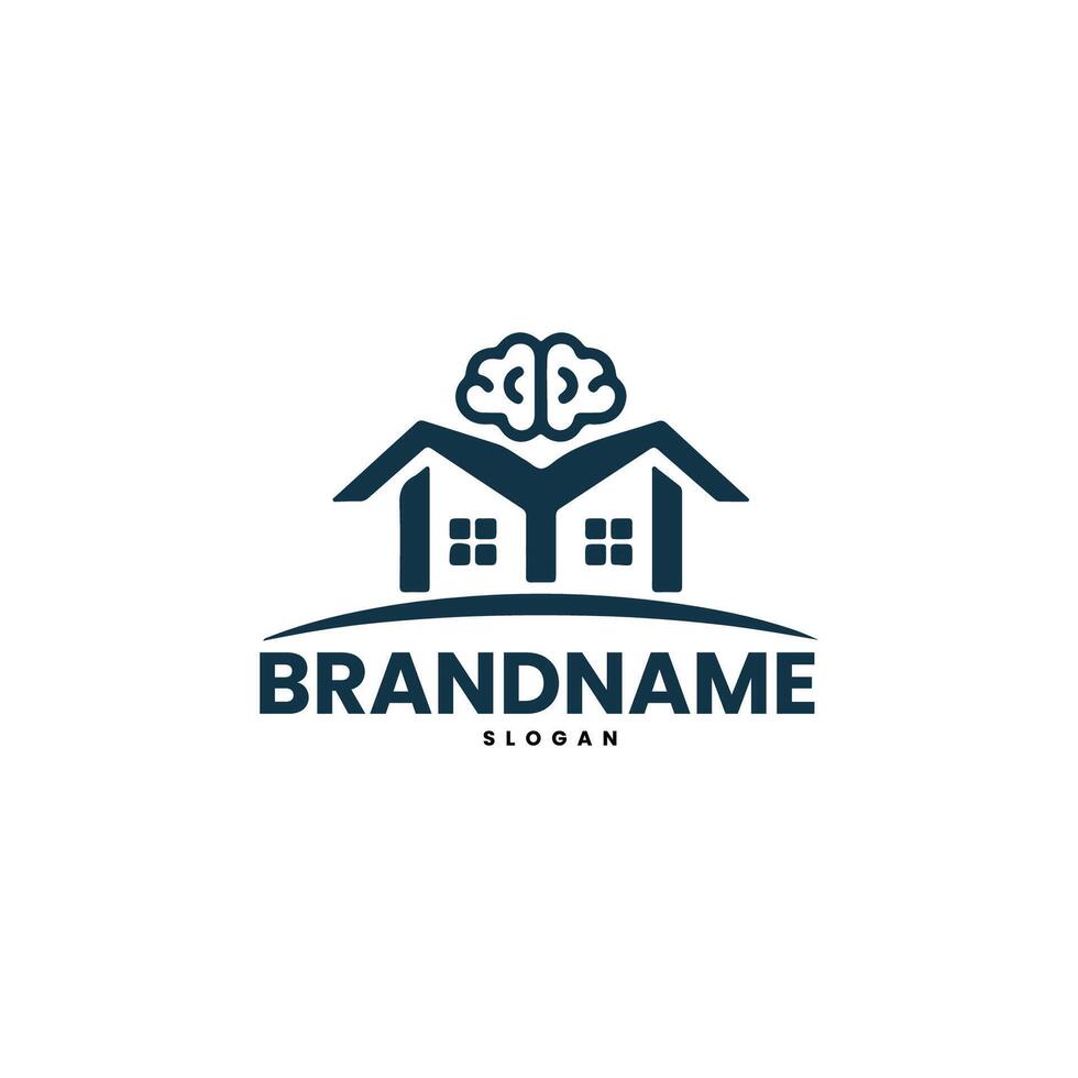 Real Estate Logo Design Template for Smart House vector