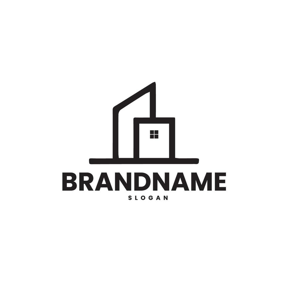 real estate logo design template vector