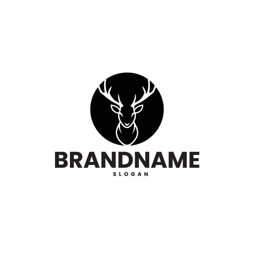 Deer head mascot logo design vector