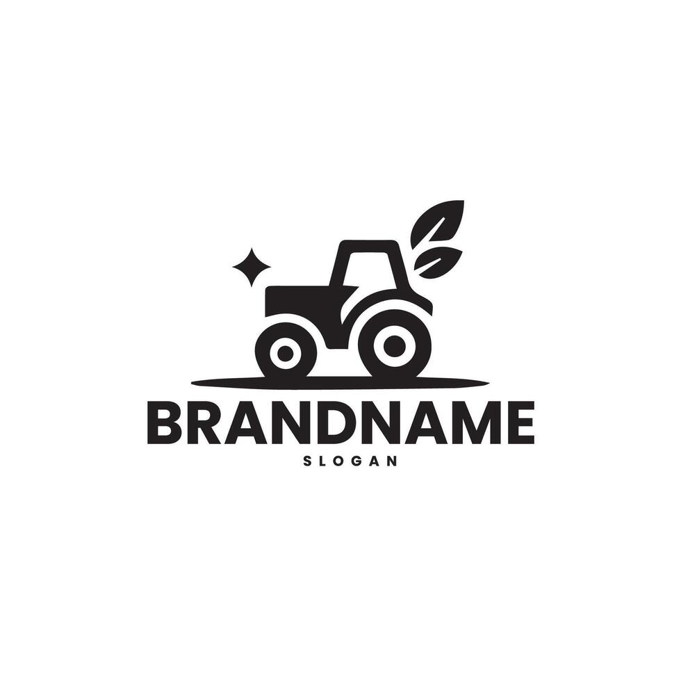 Tractor logo design vector