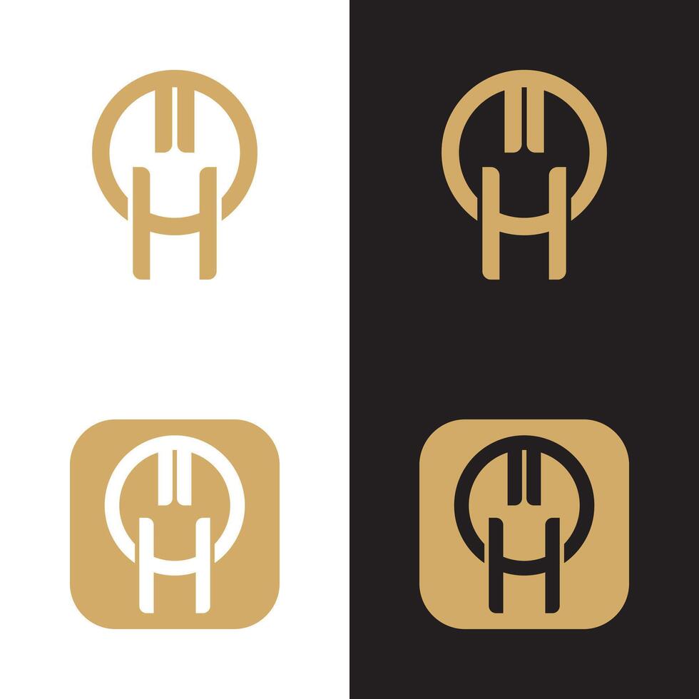 a logo for a company that is called h vector