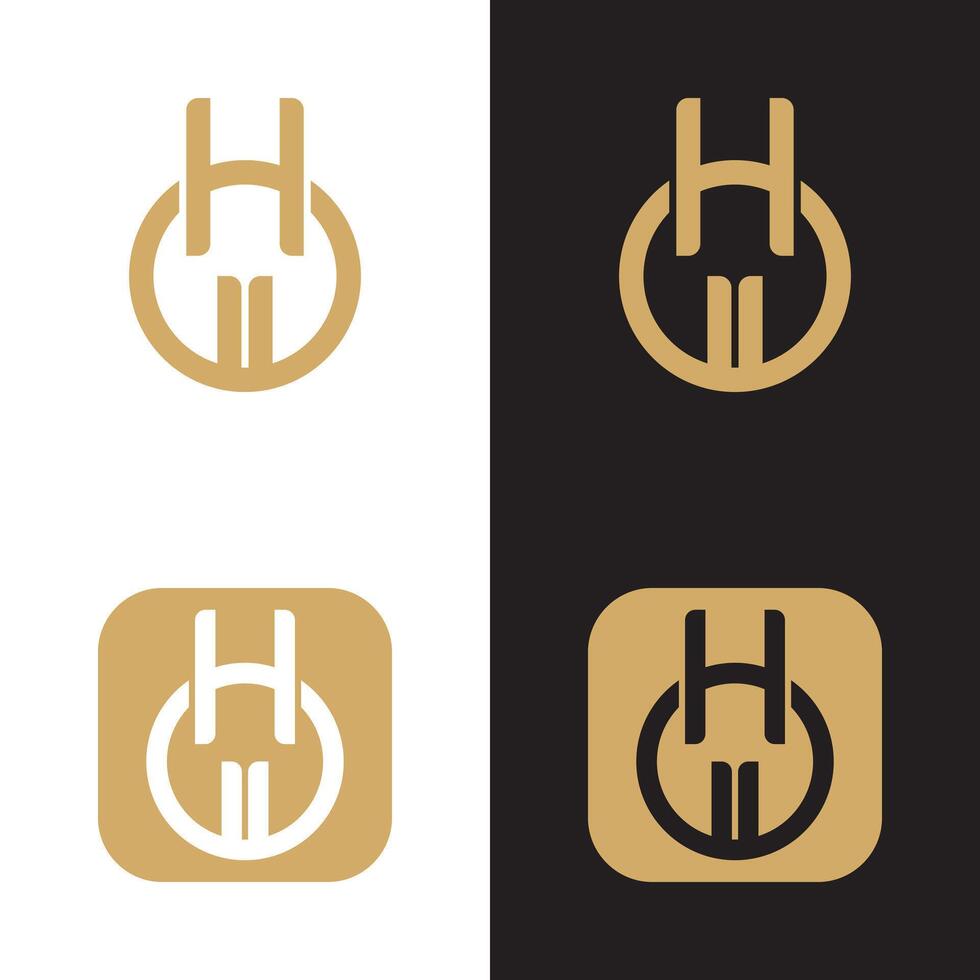 a logo for a company that is called h vector