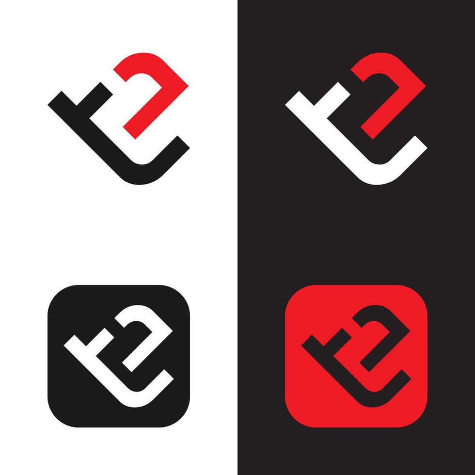 the logo for the company is red, black and white vector