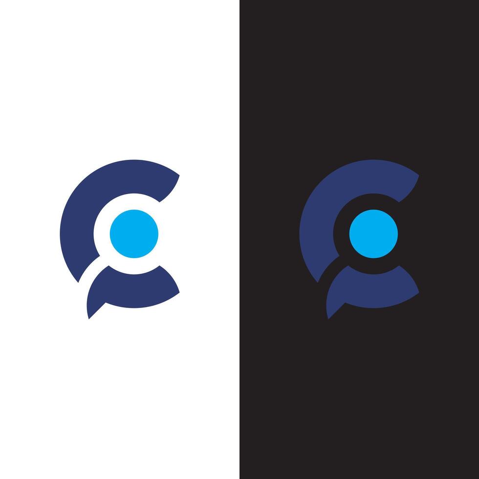 two logos for a company that are blue and black vector