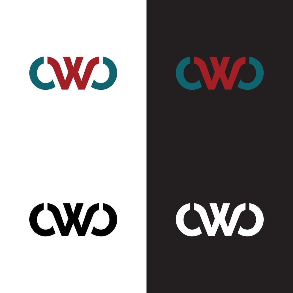 two logos for cwc and cwc vector