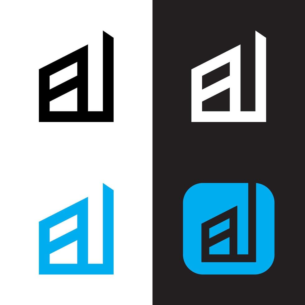 the logo for real estate is shown in different colors vector