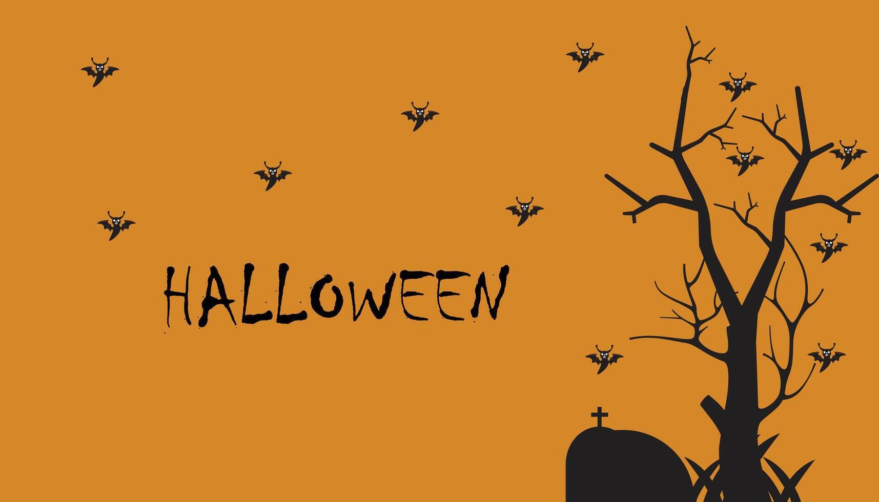 Happy Halloween. Background design for Halloween poster or Fashionable Decoration Halloween party. vector