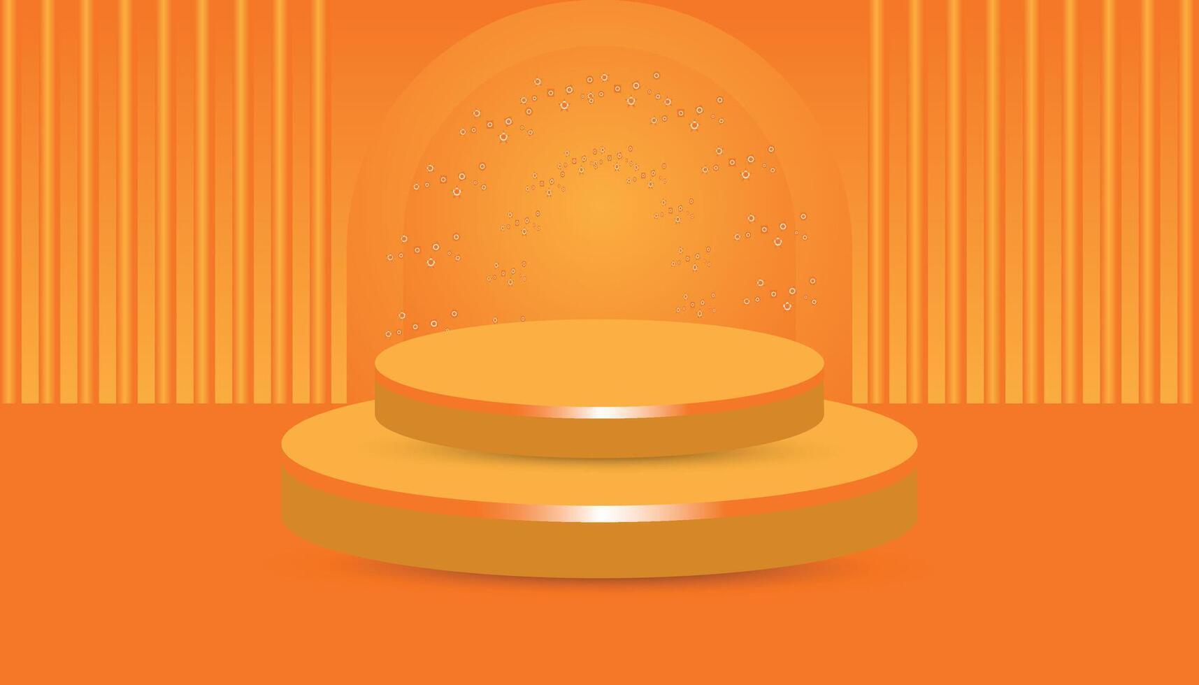 product podium background. Abstract composition in minimalist design. Studio showroom product pedestal, Fashion showcase mockup scene. vector