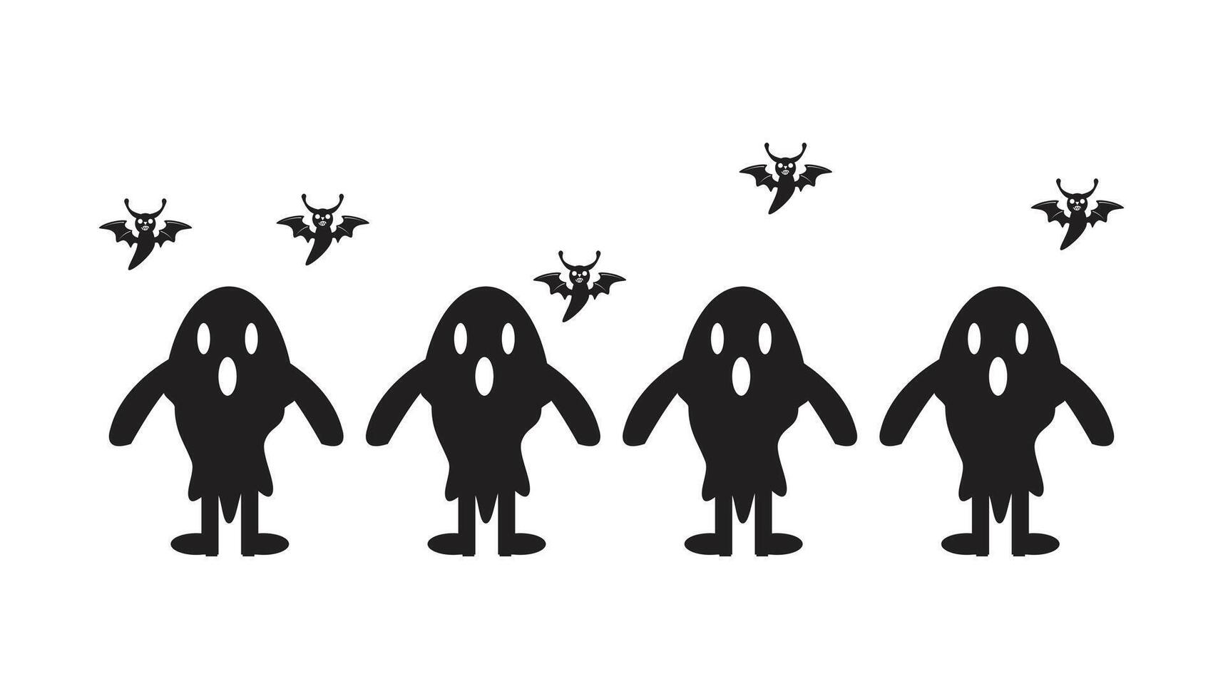 Happy Halloween. Background design for Halloween poster or Fashionable Decoration Halloween party. vector