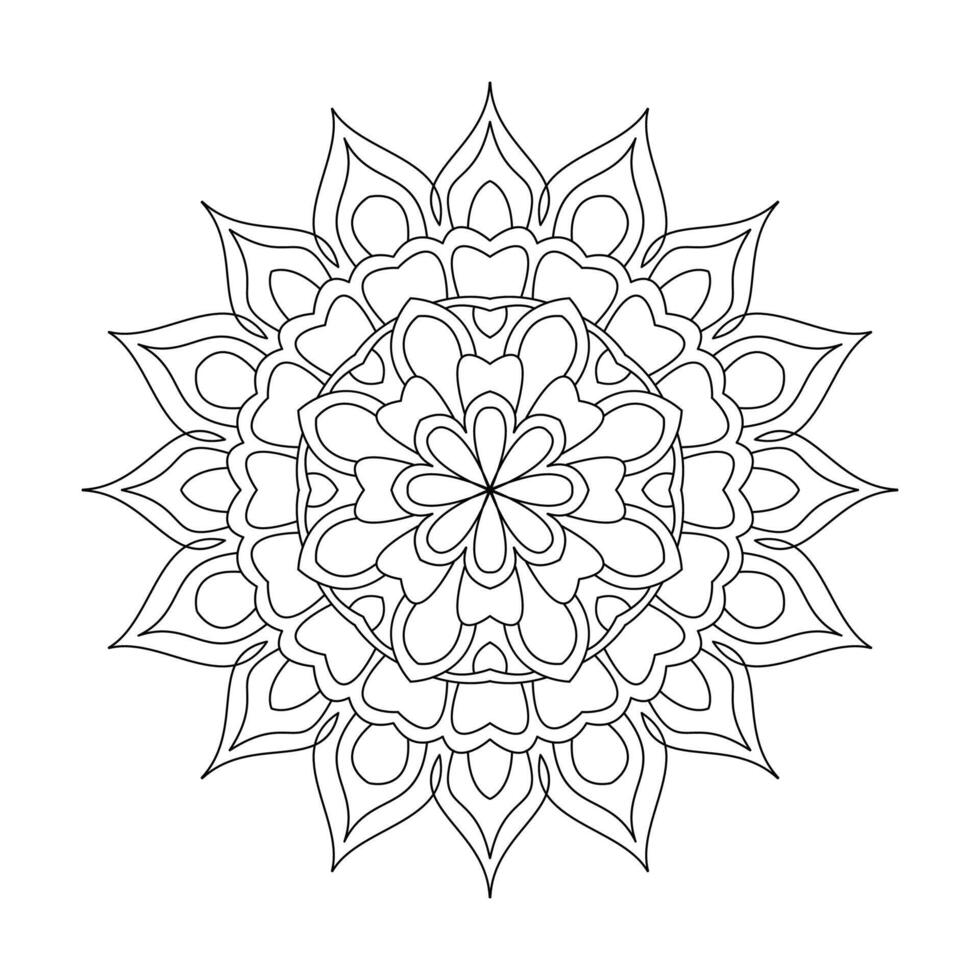 Decarative Cirvle ornament in ethnic orieantal style mandala vector