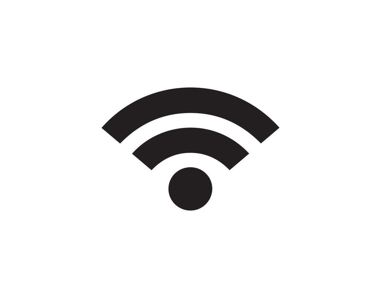 wifi icon design symbol of wireless internet connection and signal symbol vector