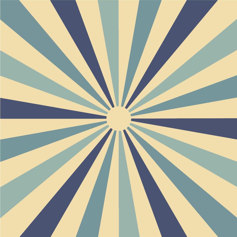 Retro sunburst background illustration vector