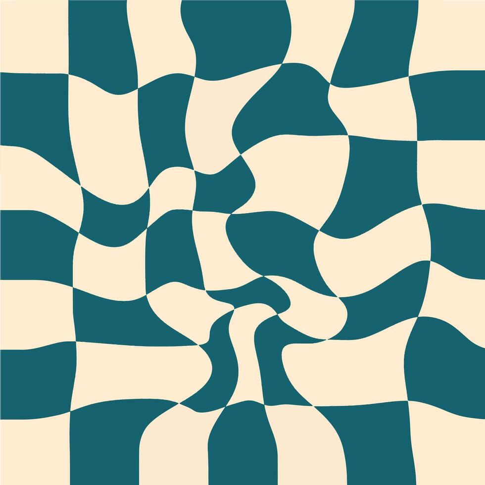A blue and white checkered pattern vector