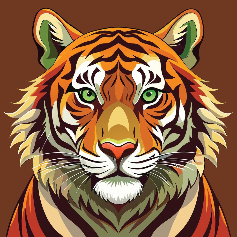 Tigger illustration on Solid background vector