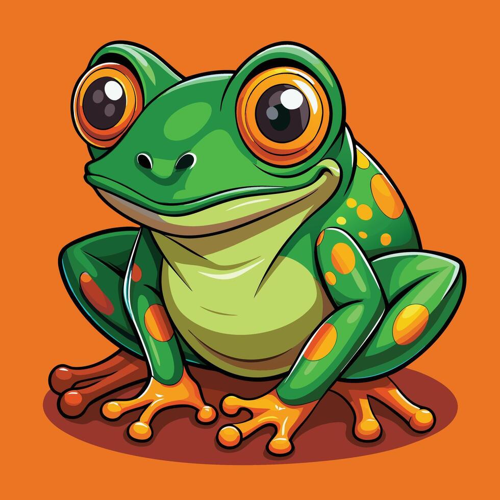 Illustration of Frong on Solid Background vector