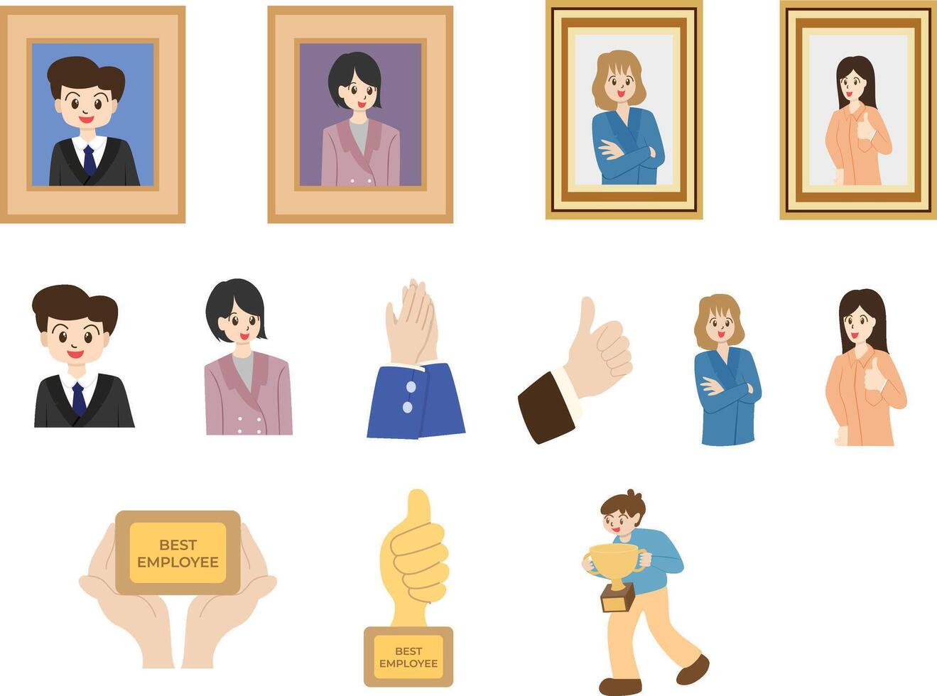 Employee Appreciation Office Illustration vector