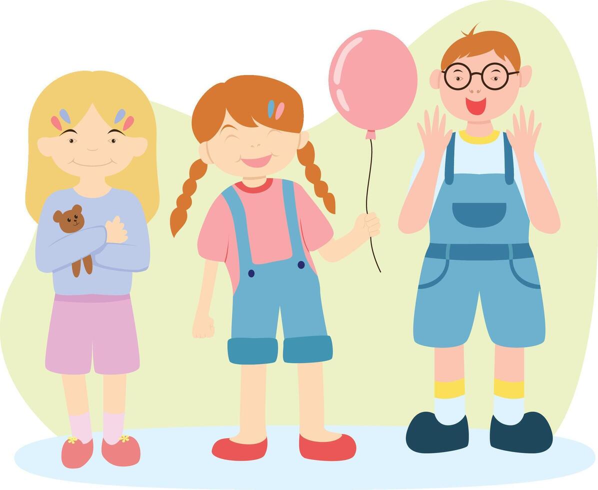 down syndrome children vector
