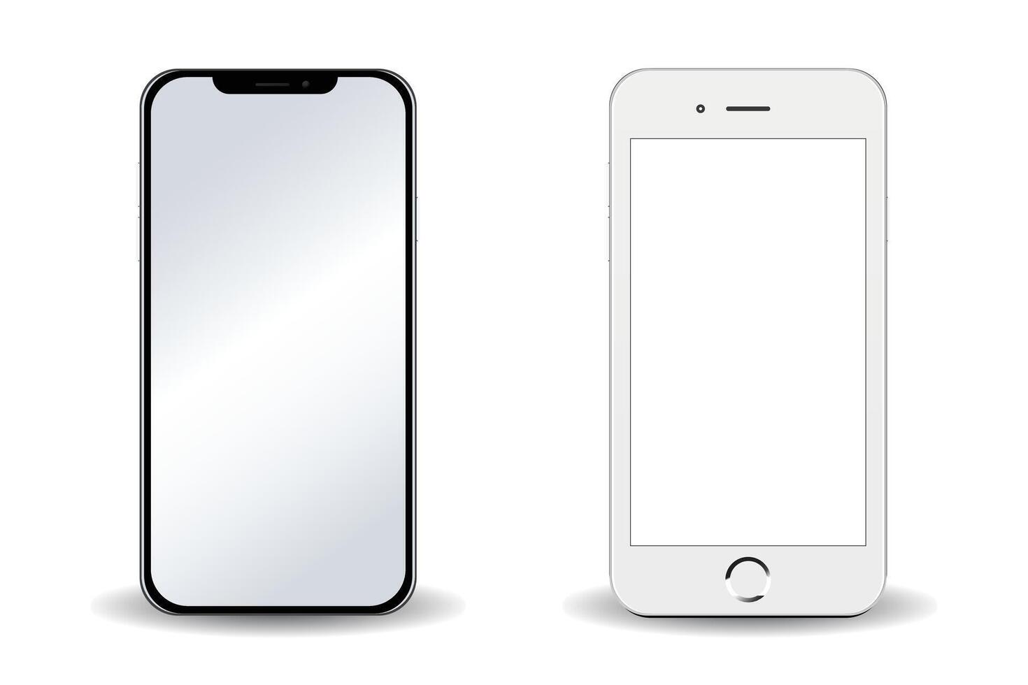 Mobile phone mockup design vector