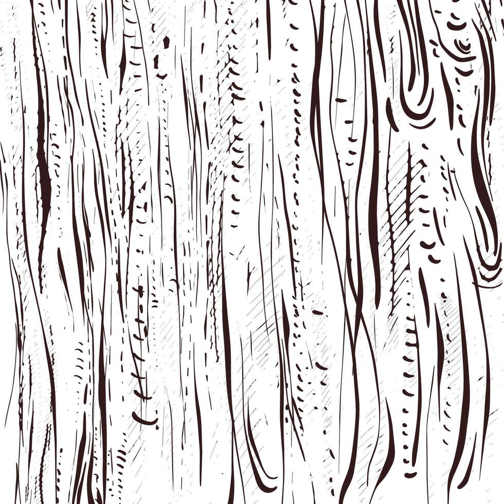 Hand drawn wood texture. grunge background vector