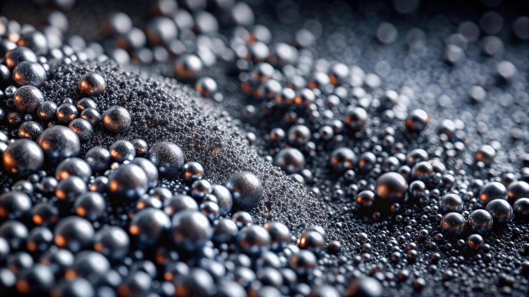 metallic, details, metalogic, dark, science,magnetized iron, composition, magnetic, Extreme close up of a mesmerizing abstract background made of magnetized iron powder particles photo