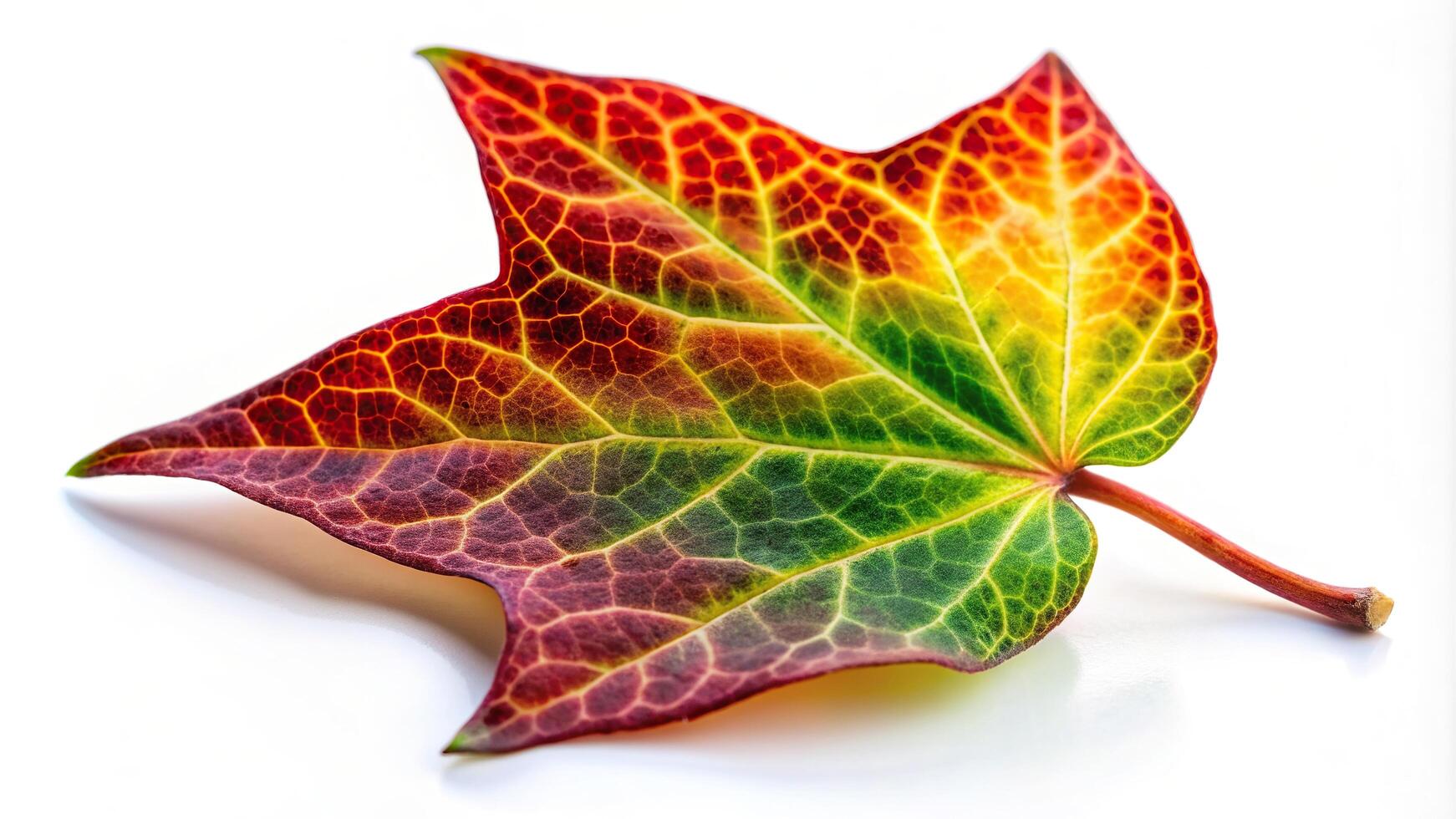 Ivy colorful tree leaf on white isolate background Macro, garden, isolate, botanical, tree, autumn, nature, vibrant, plant, macro, organic, close, vibrant, up, leaf, foliage, white photo